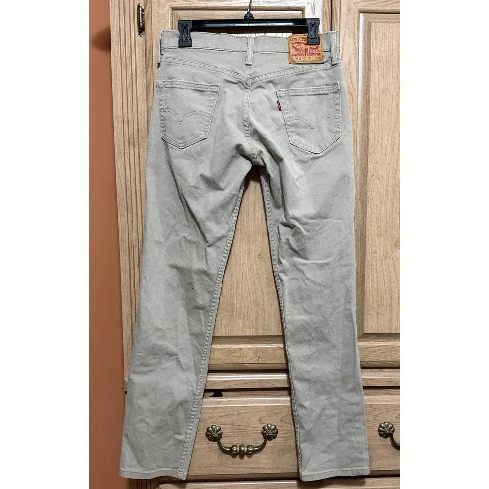 Levi's 511 Khaki Tan Jeans 30x32 Cotton Men's Pants
